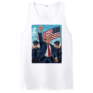 Trump Head Shot Fight Never Surrender PosiCharge Competitor Tank