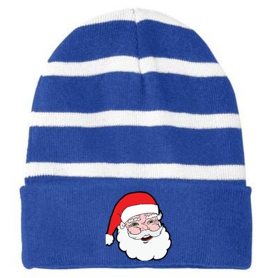 The Holidays Suck Santa Christmas Design Gift Striped Beanie with Solid Band