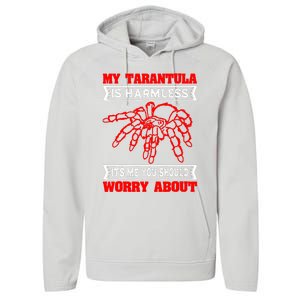 Tarantula Hairy Spiders Arachnid Entomophile Entomologist Performance Fleece Hoodie