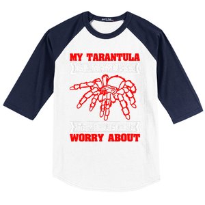 Tarantula Hairy Spiders Arachnid Entomophile Entomologist Baseball Sleeve Shirt