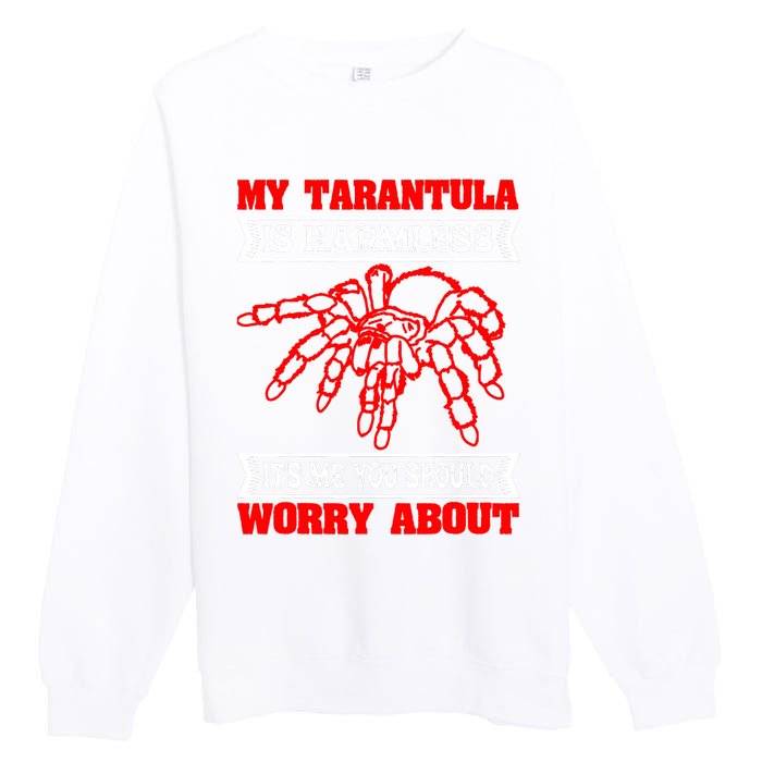 Tarantula Hairy Spiders Arachnid Entomophile Entomologist Premium Crewneck Sweatshirt