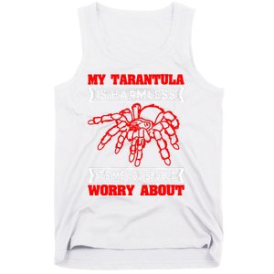 Tarantula Hairy Spiders Arachnid Entomophile Entomologist Tank Top