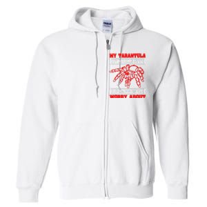 Tarantula Hairy Spiders Arachnid Entomophile Entomologist Full Zip Hoodie