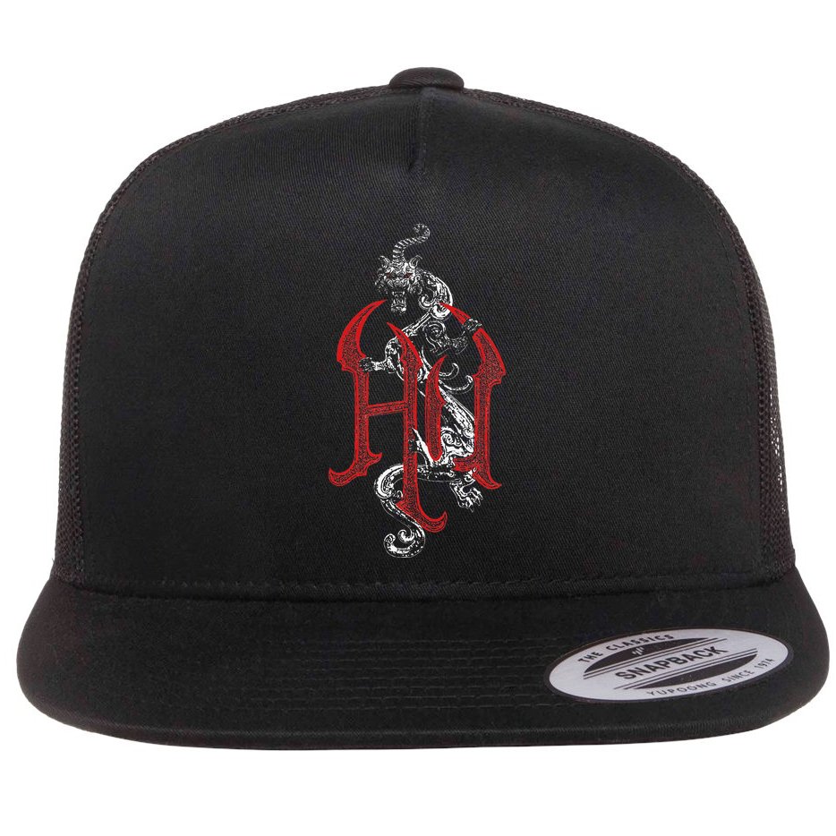 The Hu – Snow Logo Red Flat Bill Trucker Hat