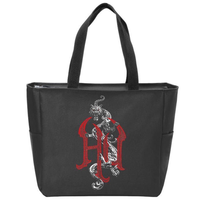 The Hu – Snow Logo Red Zip Tote Bag