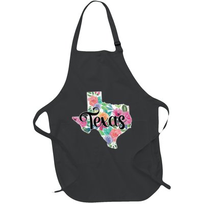 Texas Home State Pride Floral Vintage Texas Apron