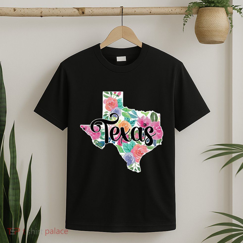 Texas Home State Pride Floral Vintage Texas T-Shirt