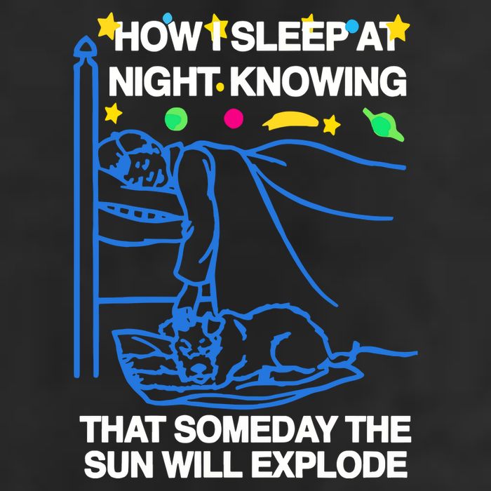 Thegoodshirts How Sleep At Night Knowing That Someday The Sun Will Explode Golf Towel