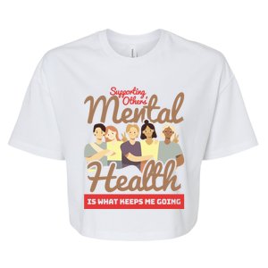 Tal Health Support End The Stigma Tal Health Matter Gift Bella+Canvas Jersey Crop Tee