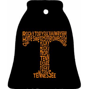 Tennessee Home Sweet Home Tennessee Sport Ceramic Bell Ornament