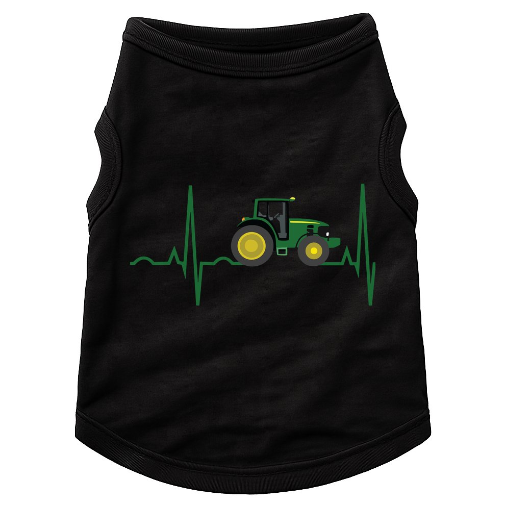 Tractor Heartbeat Shirts Best For Farmers Doggie Tank