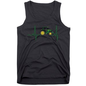 Tractor Heartbeat Shirts Best For Farmers Tank Top