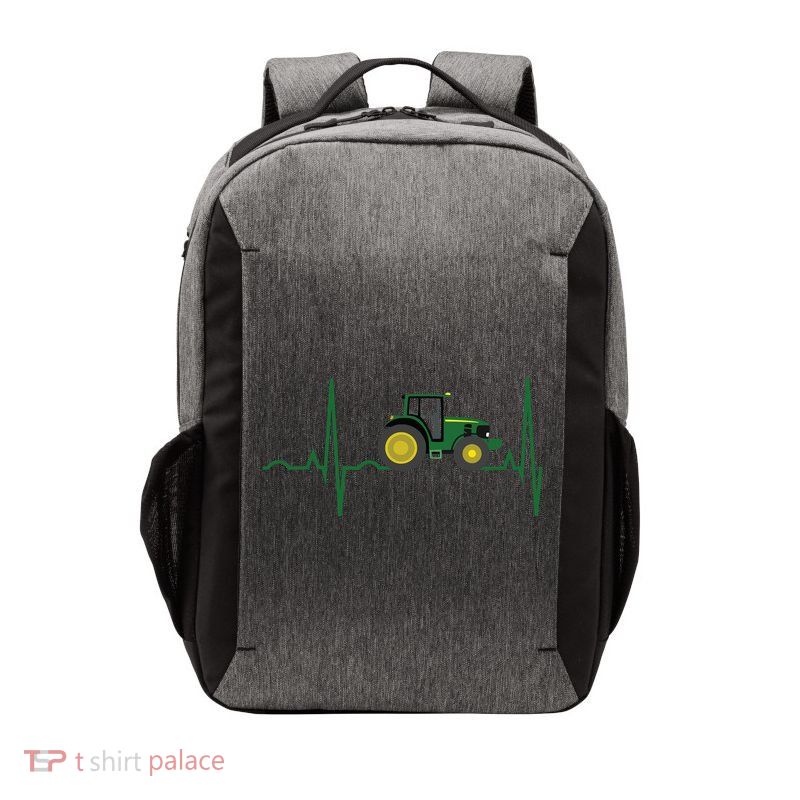 Tractor Heartbeat Shirts Best For Farmers Vector Backpack