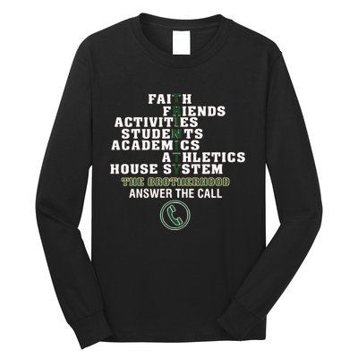 Trinity High School Faith Friends Activities Students Academics Athletics House Long Sleeve Shirt