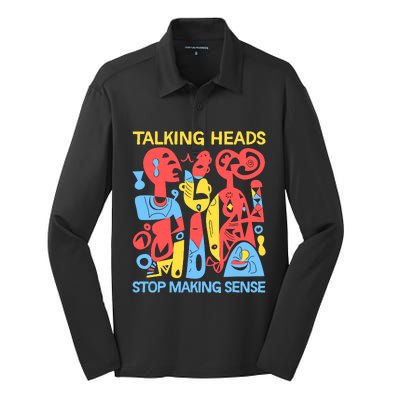 Talking Heads Stop Making Sense Silk Touch Performance Long Sleeve Polo