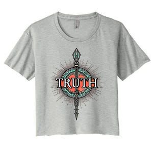 Truth Honesty Spirituality Politics Meditation Love God Women's Crop Top Tee