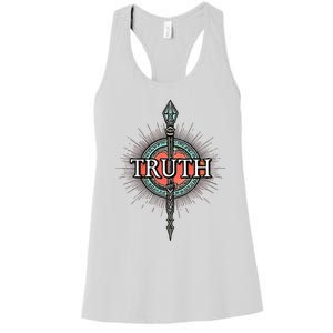 Truth Honesty Spirituality Politics Meditation Love God Women's Racerback Tank