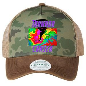 Tornado Hunter Storm Chaser Chasing Tornados F5 Map Legacy Tie Dye Trucker Hat