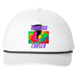 Tornado Hunter Storm Chaser Chasing Tornados F5 Map Snapback Five-Panel Rope Hat