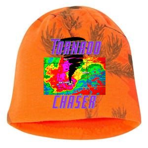 Tornado Hunter Storm Chaser Chasing Tornados F5 Map Kati - Camo Knit Beanie