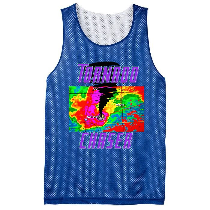 Tornado Hunter Storm Chaser Chasing Tornados F5 Map Mesh Reversible Basketball Jersey Tank