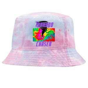 Tornado Hunter Storm Chaser Chasing Tornados F5 Map Tie-Dyed Bucket Hat