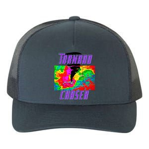 Tornado Hunter Storm Chaser Chasing Tornados F5 Map Yupoong Adult 5-Panel Trucker Hat