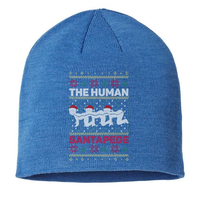 The Hu Santapede Funny Parody Ugly Christmas Sweater Pun Meaningful Gift Sustainable Beanie