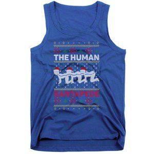 The Hu Santapede Funny Parody Ugly Christmas Sweater Pun Meaningful Gift Tank Top