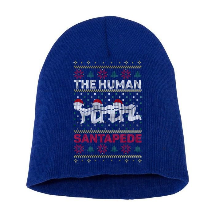 The Hu Santapede Funny Parody Ugly Christmas Sweater Pun Meaningful Gift Short Acrylic Beanie