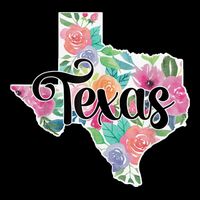 Texas Home State Pride Floral Vintage Texas Retro Flowers Doggie Tank