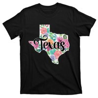 Texas Home State Pride Floral Vintage Texas Retro Flowers T-Shirt