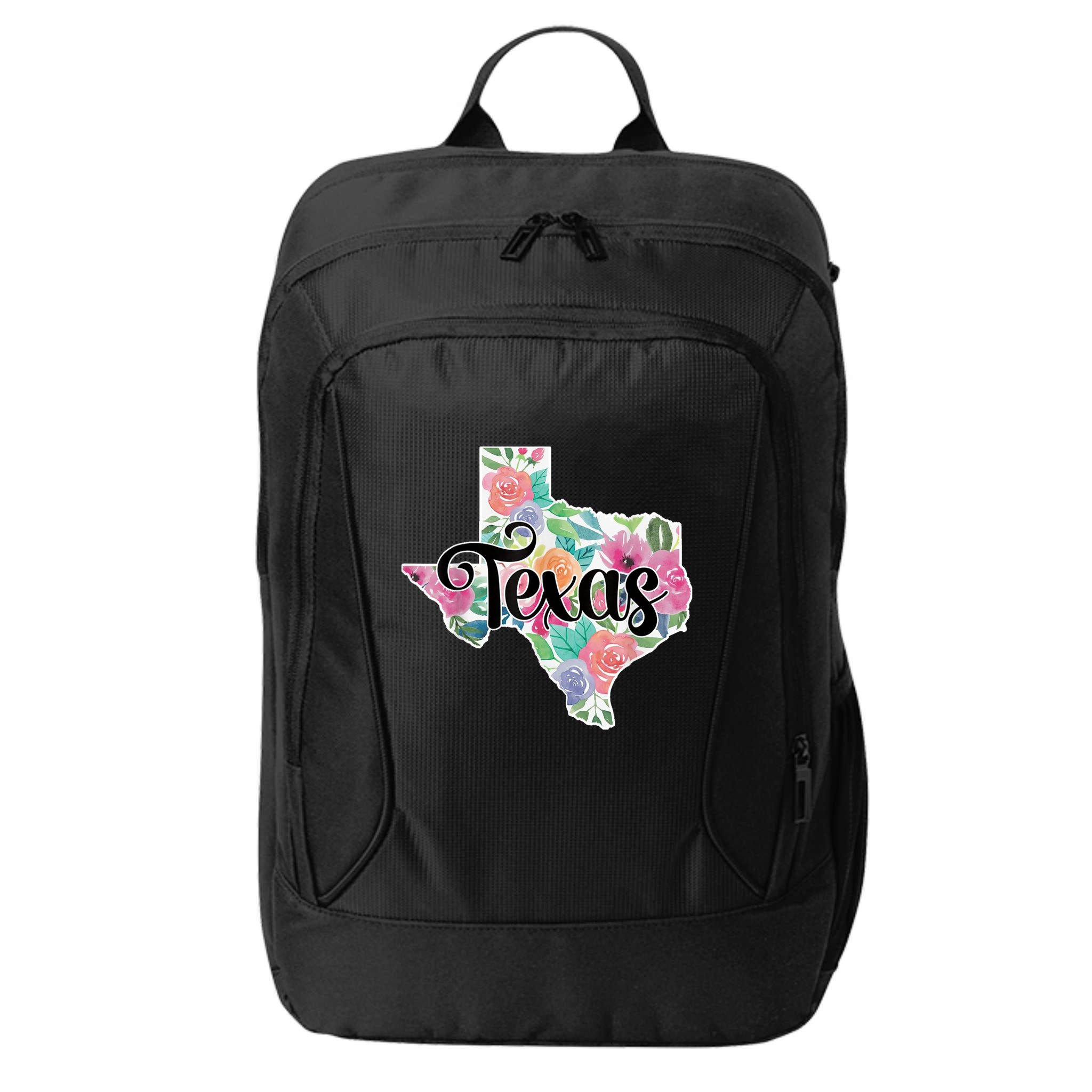 Texas Home State Pride Floral Vintage Texas Retro Flowers City Backpack