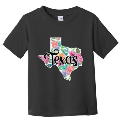 Texas Home State Pride Floral Vintage Texas Retro Flowers Toddler T-Shirt