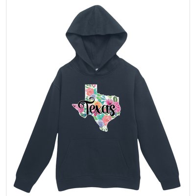 Texas Home State Pride Floral Vintage Texas Retro Flowers Urban Pullover Hoodie