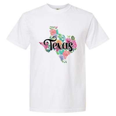 Texas Home State Pride Floral Vintage Texas Retro Flowers Garment-Dyed Heavyweight T-Shirt