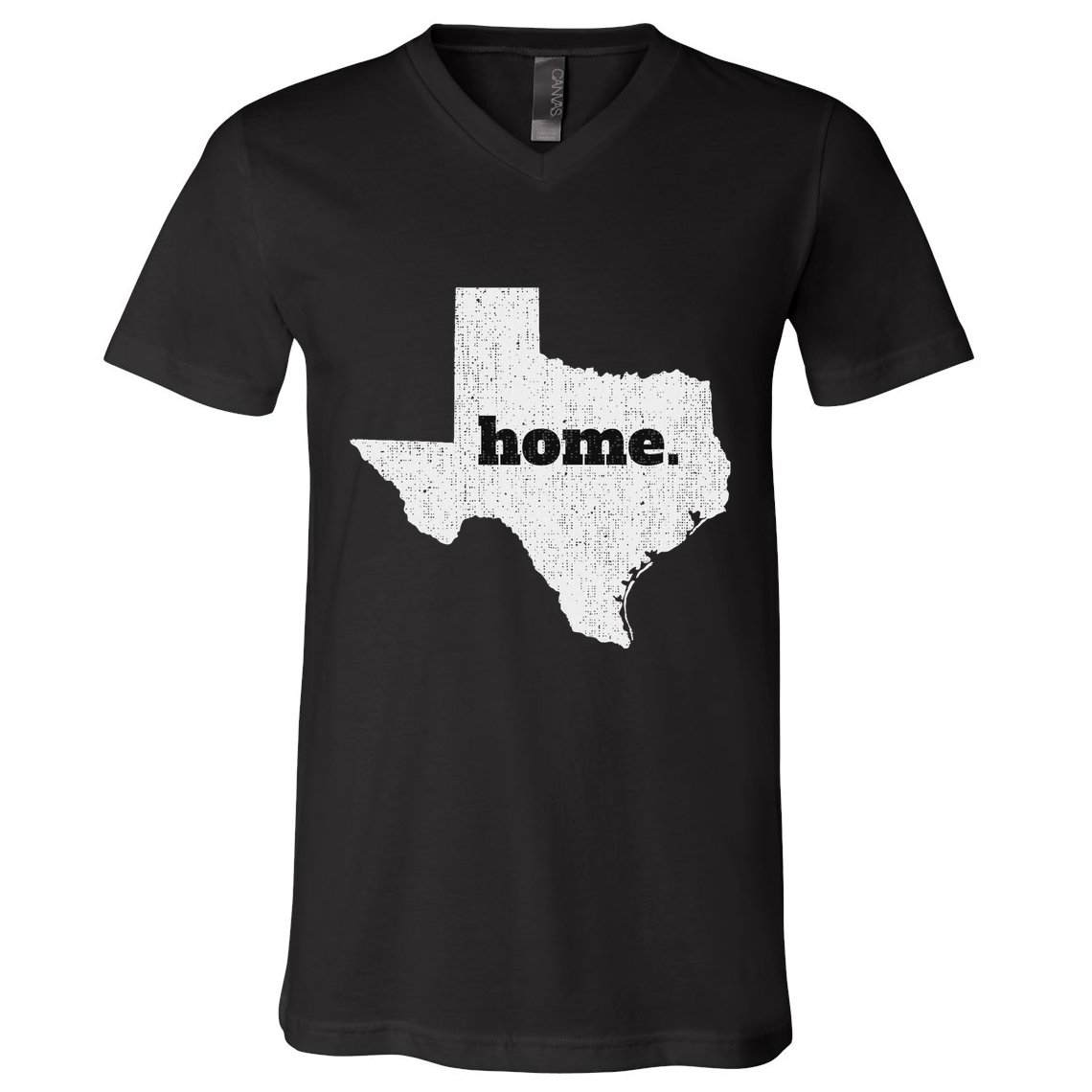 Texas Home State Map Pride V-Neck T-Shirt