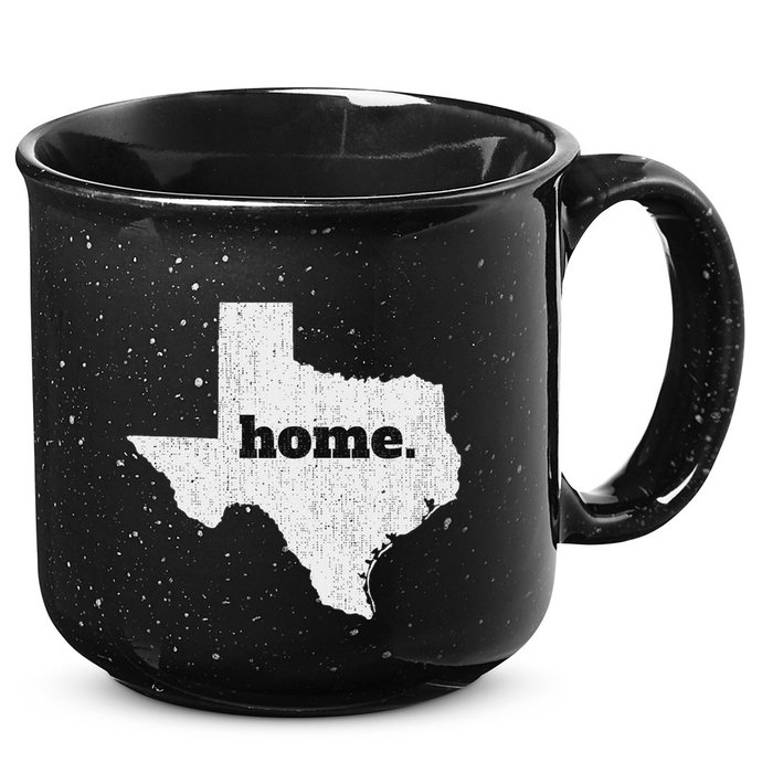 Texas Home State Map Pride 15oz Campfire Ceramic Mug