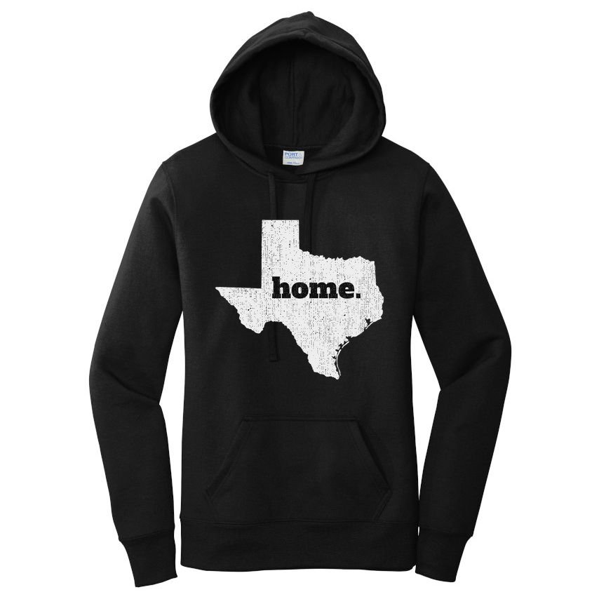 Texas Home State Map Pride Women's Pullover Hoodie