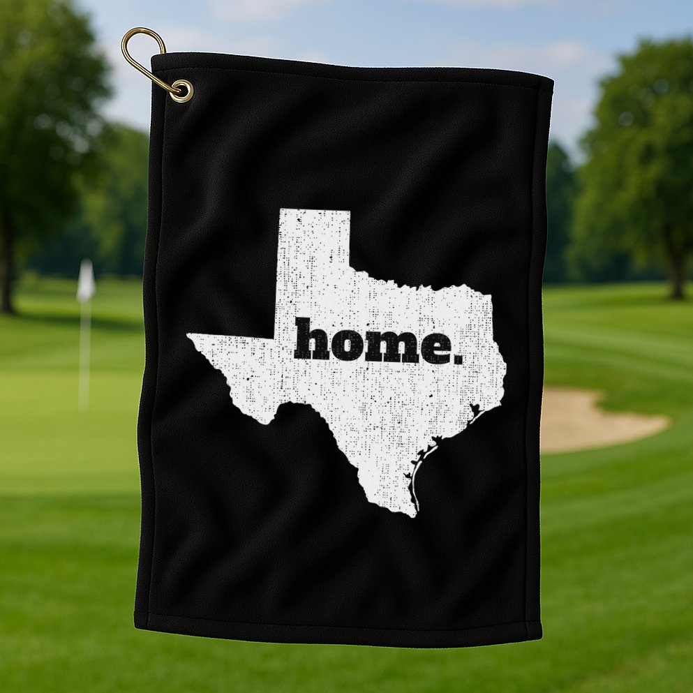Texas Home State Map Pride Golf Towel