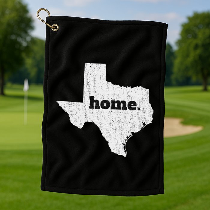 Texas Home State Map Pride Golf Towel