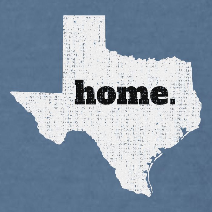 Texas Home State Map Pride Garment-Dyed Sweatshirt