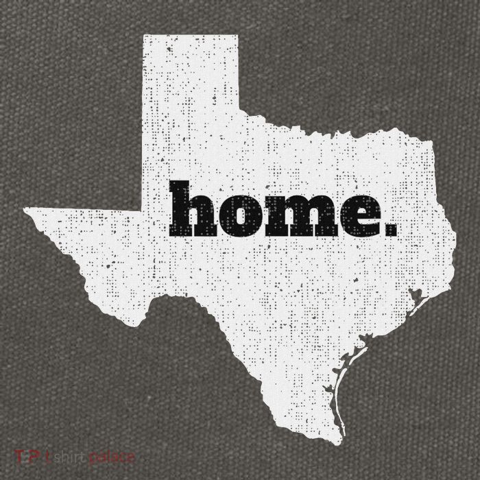 Texas Home State Map Pride Cotton Canvas Backpack