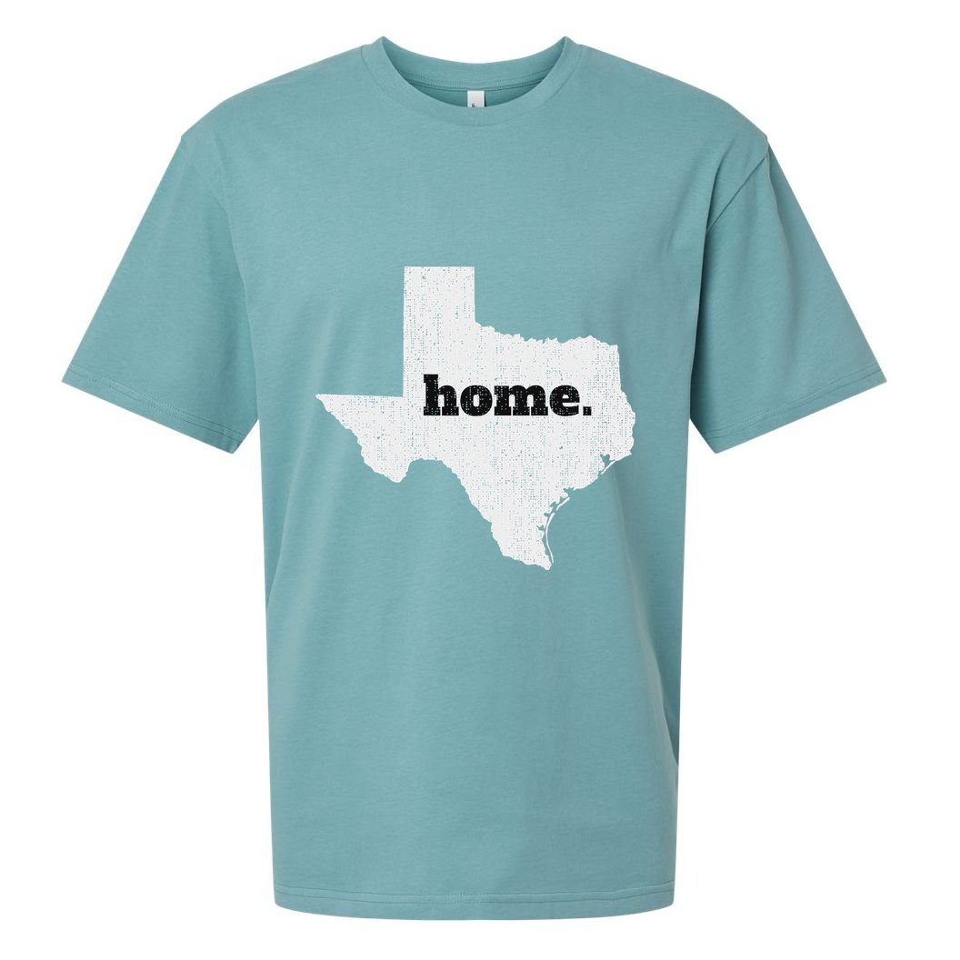Texas Home State Map Pride Sueded Cloud Jersey T-Shirt