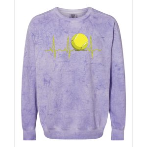 Tennis Heartbeat Shirts Tennis For Players Coaches Colorblast Crewneck Sweatshirt