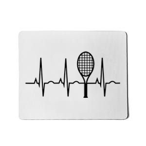 Tennis Heartbeat Shirts Best Tennis Gift For Players Fans Mousepad