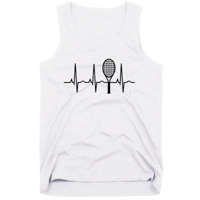 Tennis Heartbeat Shirts Best Tennis Gift For Players Fans Tank Top