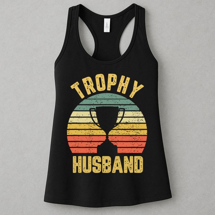 Trophy Husband Shirt Funny For Cool Father Or Dad Womens Tank Top