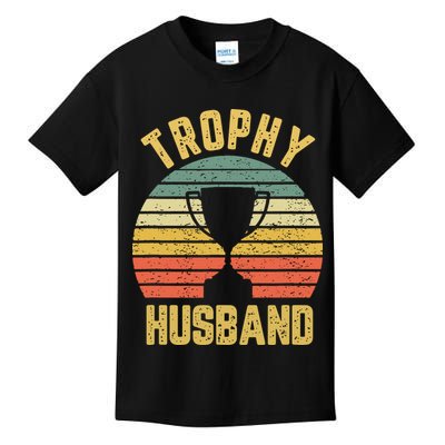 Trophy Husband Shirt Funny For Cool Father Or Dad Kids T-Shirt