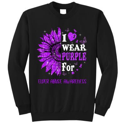 Twinkle Heart Sunflower Elder Abuse Awareness Sweatshirt